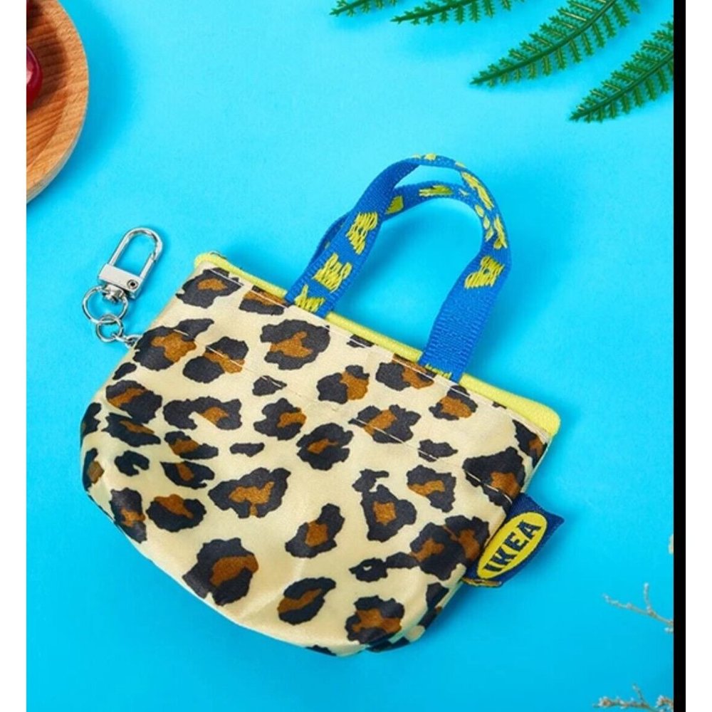 Women Ikea Fashion Coin Purse Mini  Wallet $$ Pouch Keyring Holder Animal Print
